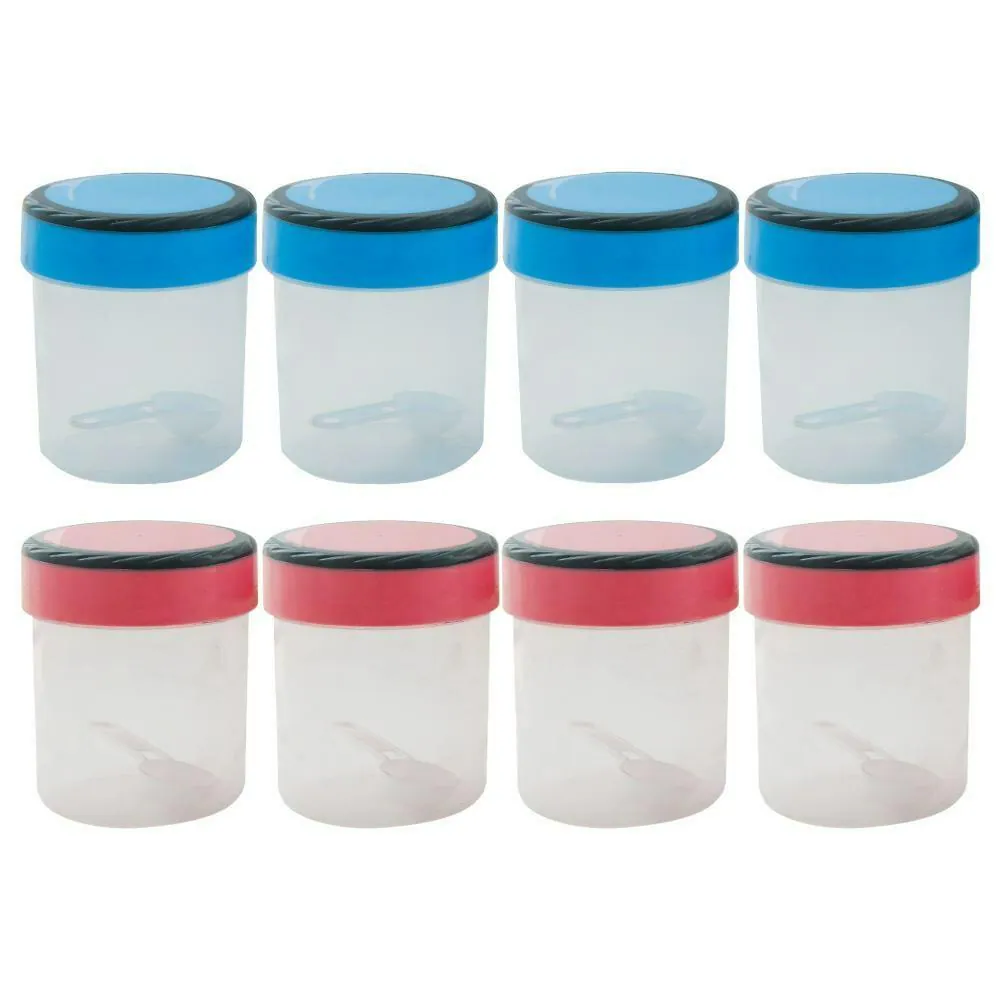 Home One Assorted Plastic Ring Container 500 ml (Set of 4)