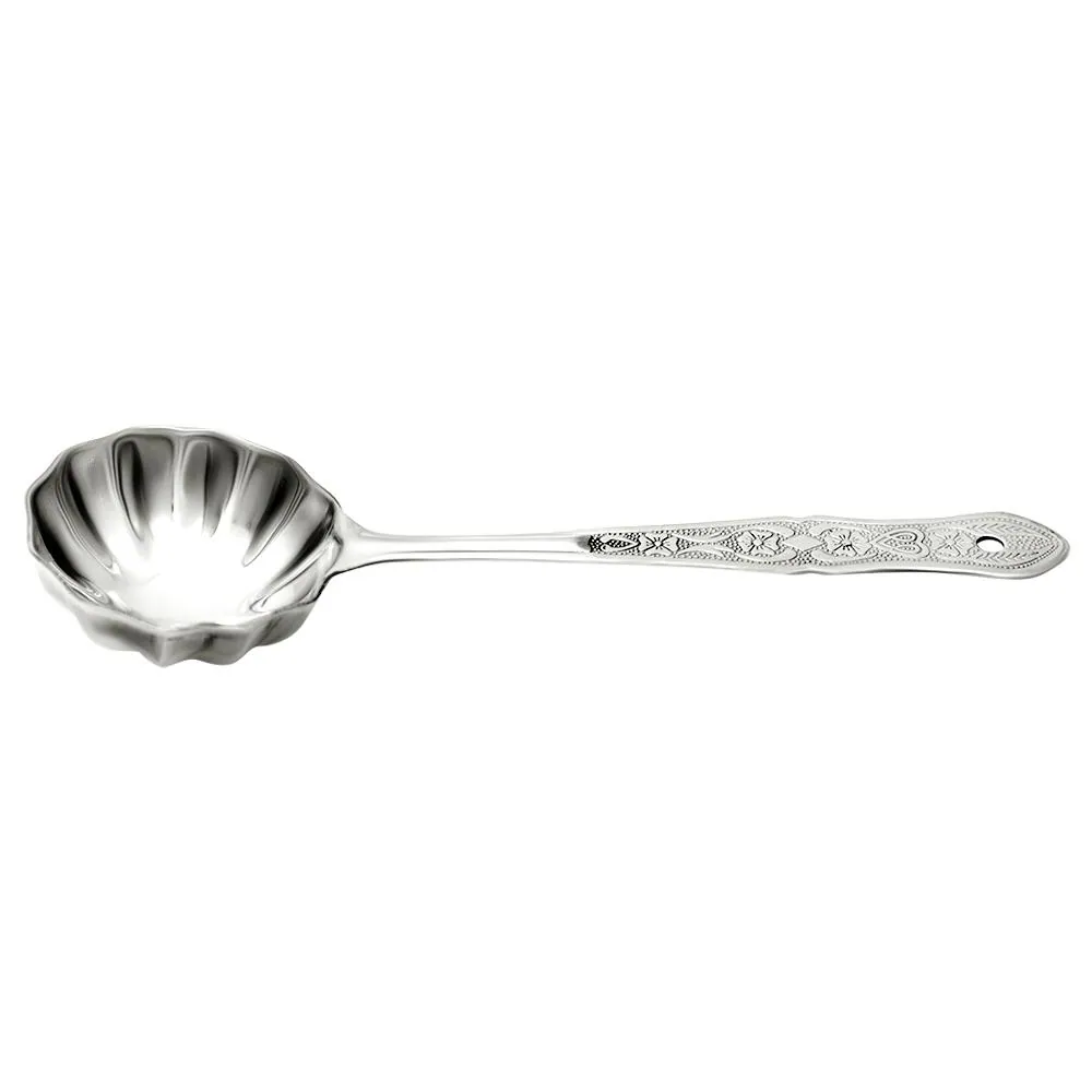 Home One Flower Shape Stainless Steel Serving Ladle 24 cm