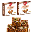 Indiyum Kaju Dodha Burfi | Treditional Indian Sweets | Classic Dodha Burfi Made Special with Kaju & Nuts 400g (200g x 2)