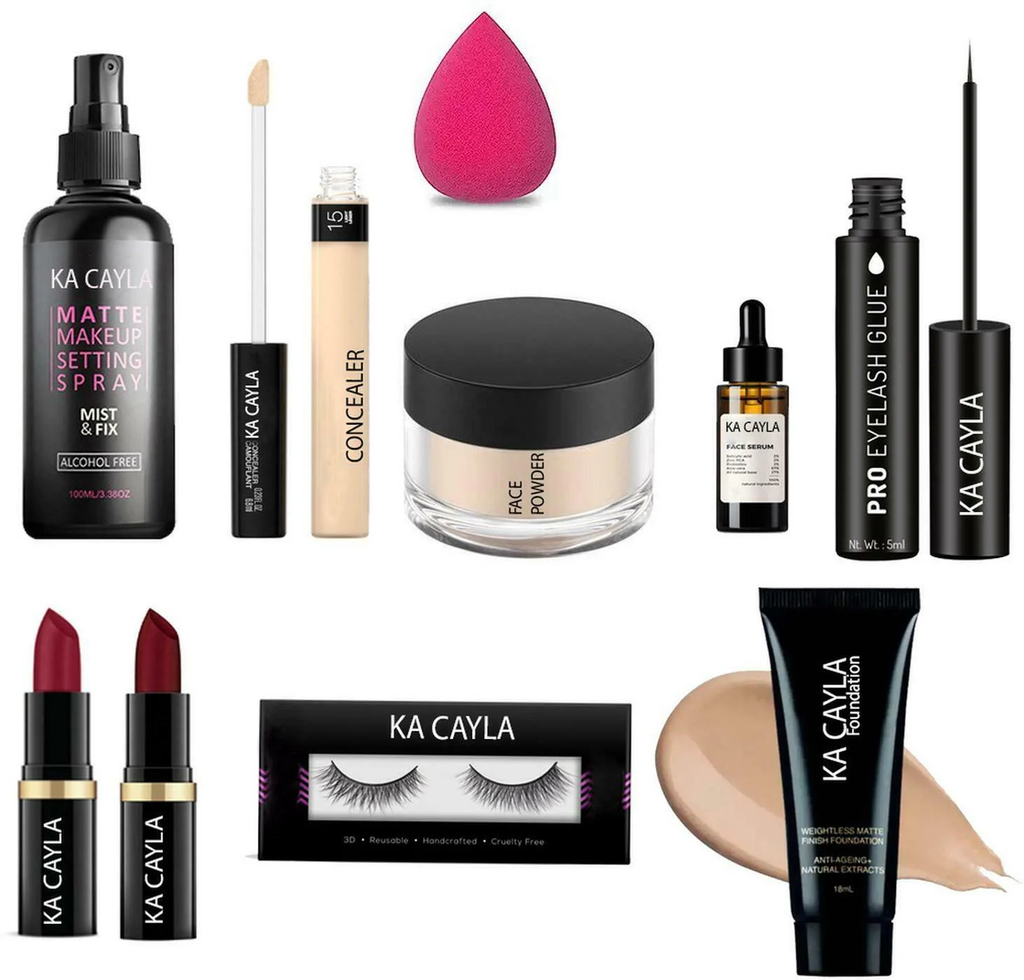 KA CAYLA Outstanding DIY makeup kit with best beauty products casual to sassy looks (Pack of 10)
