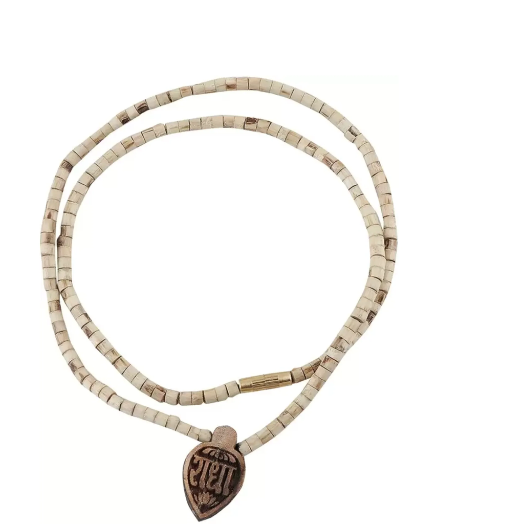 KRIWIN-Tulsi Mala With Radha Pendant For Girls ,Boys . Original Tulsi Radha Locket