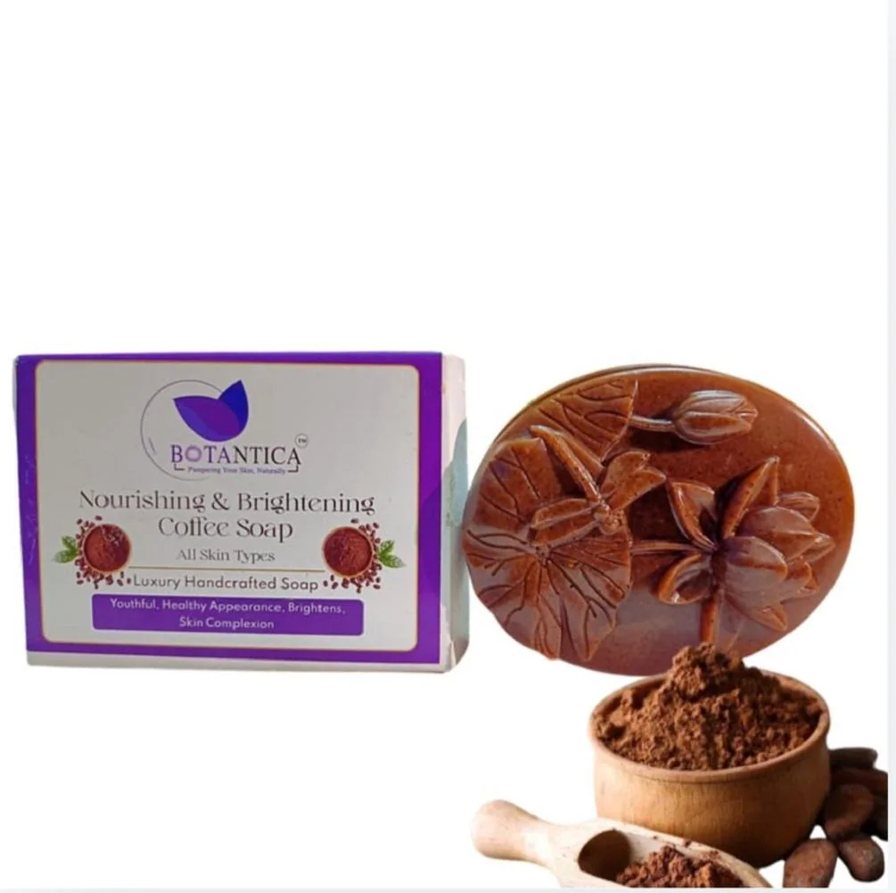 LAKECARE Moisturizing Coffee Bath Soap For Tan Removal, Bathing Soap For Nourishing and Softening Skin