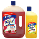 Lizol Floral Disinfectant Surface Cleaner 2 L (500 ml Citrus Lizol Free)