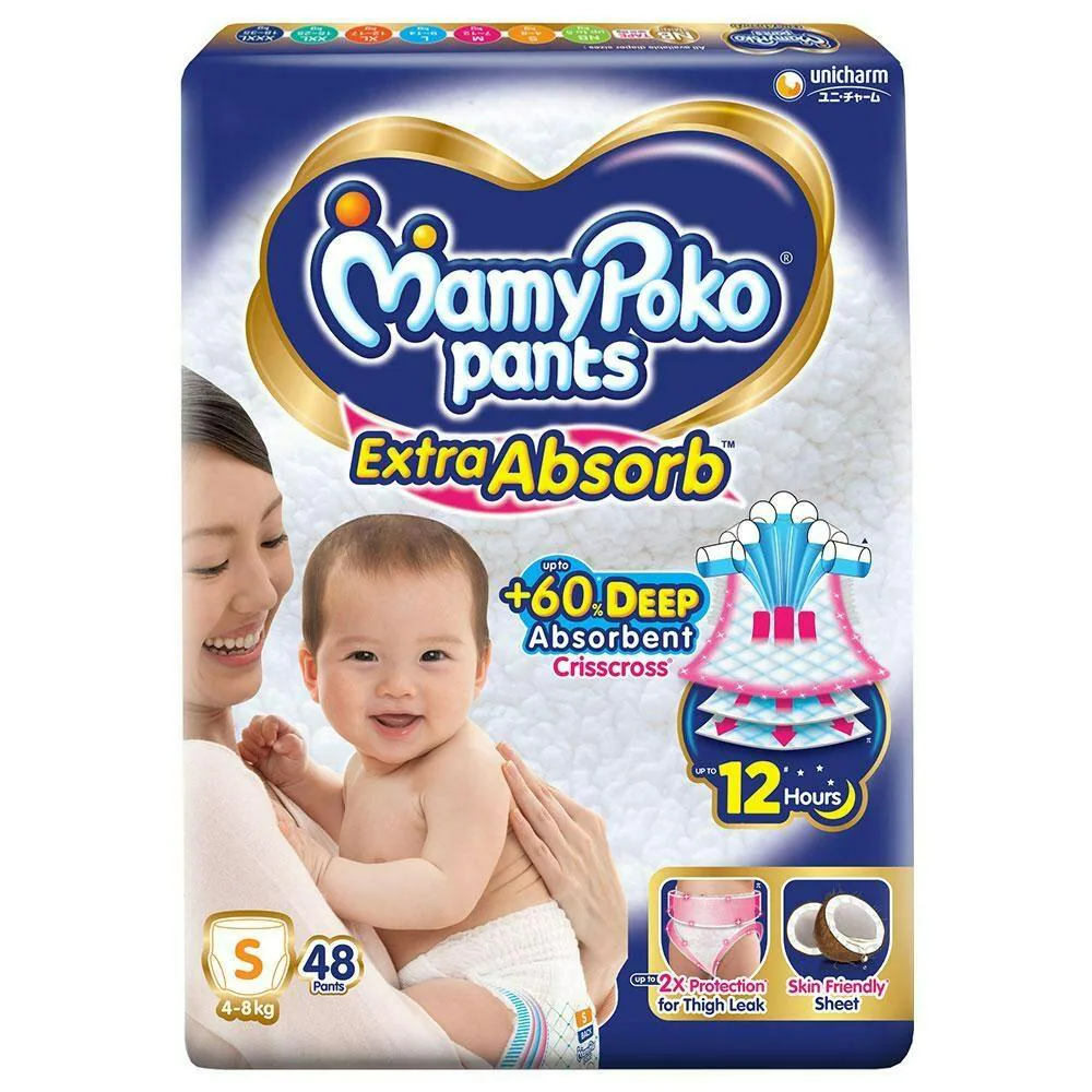 MamyPoko Extra Absorb Pants (S) 48 count (4-8 kg)