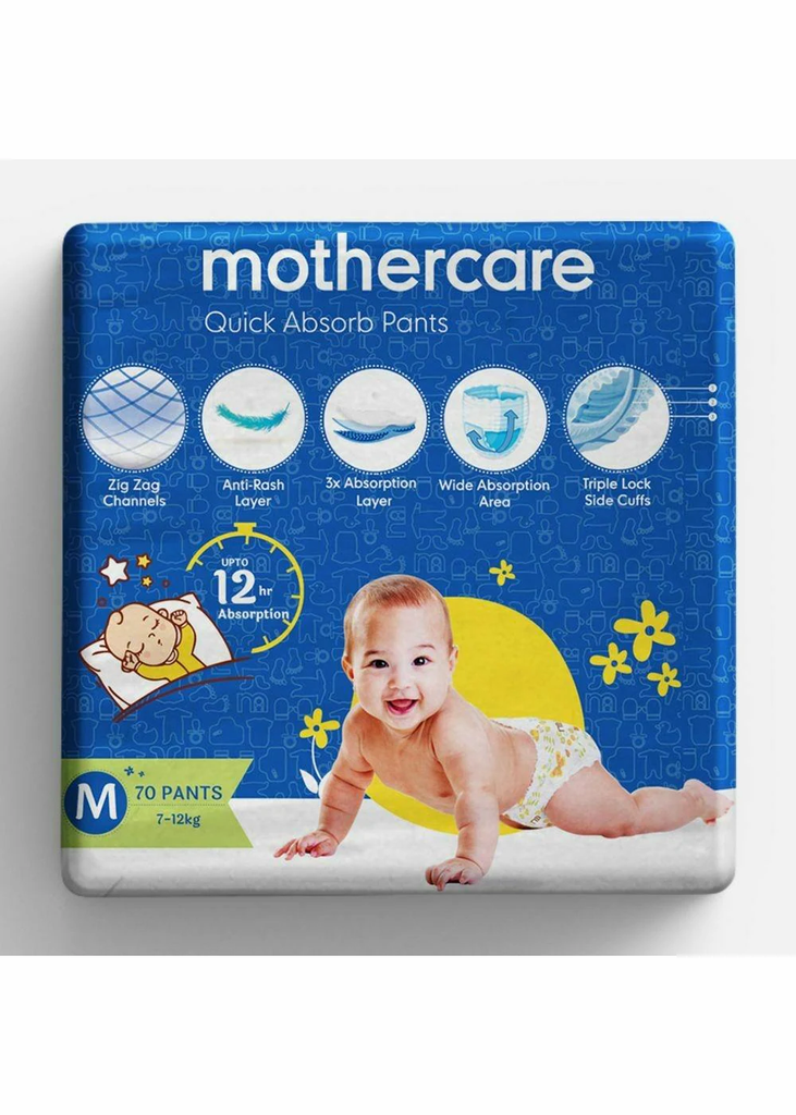 Mothercare quick absorb diaper pants medium - 70 pcs