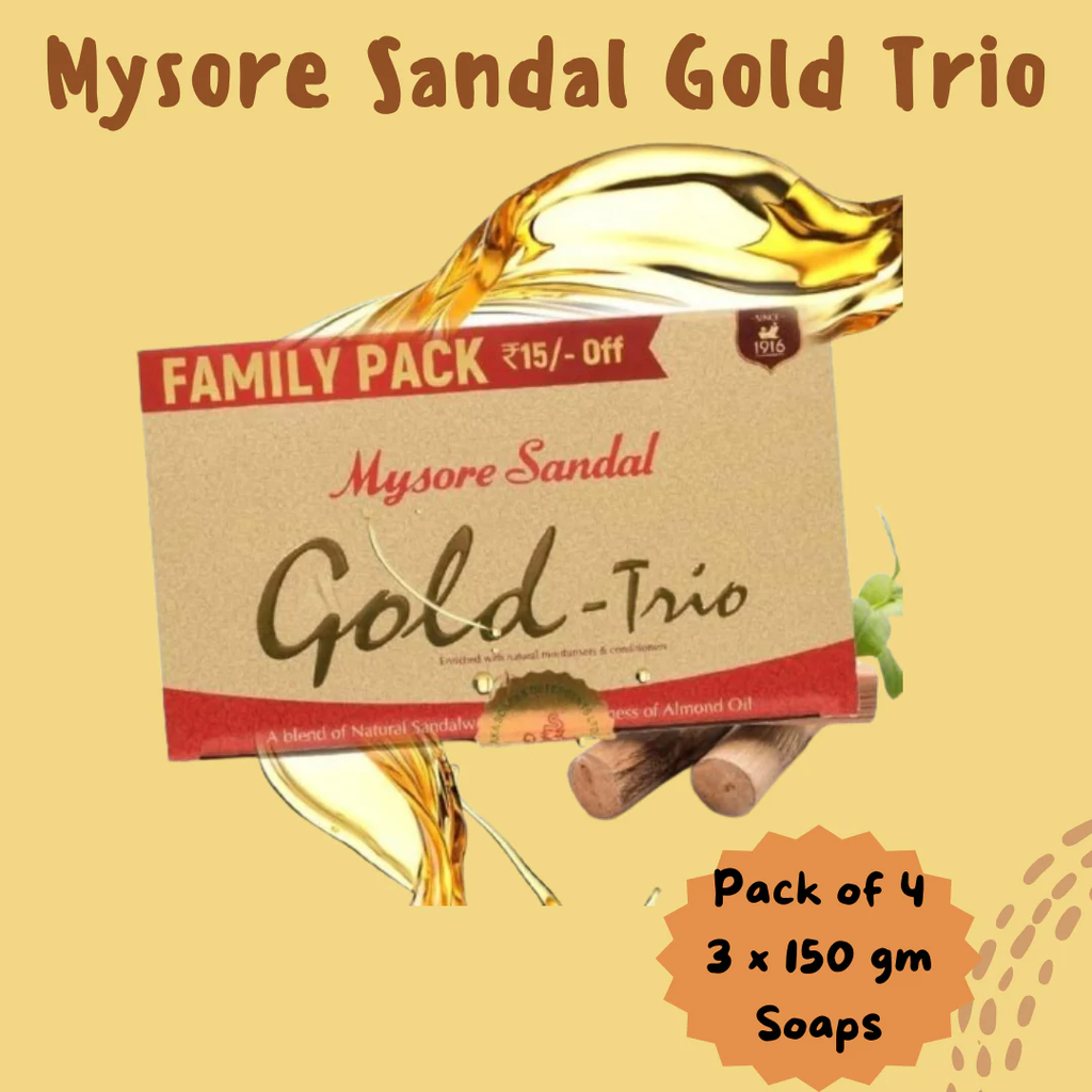 Mysore Sandal Gold Trio (4)