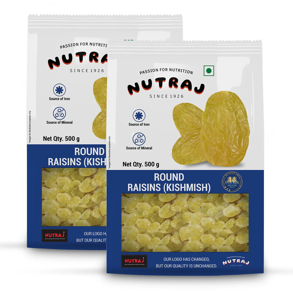 Nutraj Special Round Raisin 1 Kg (500 g X 2)