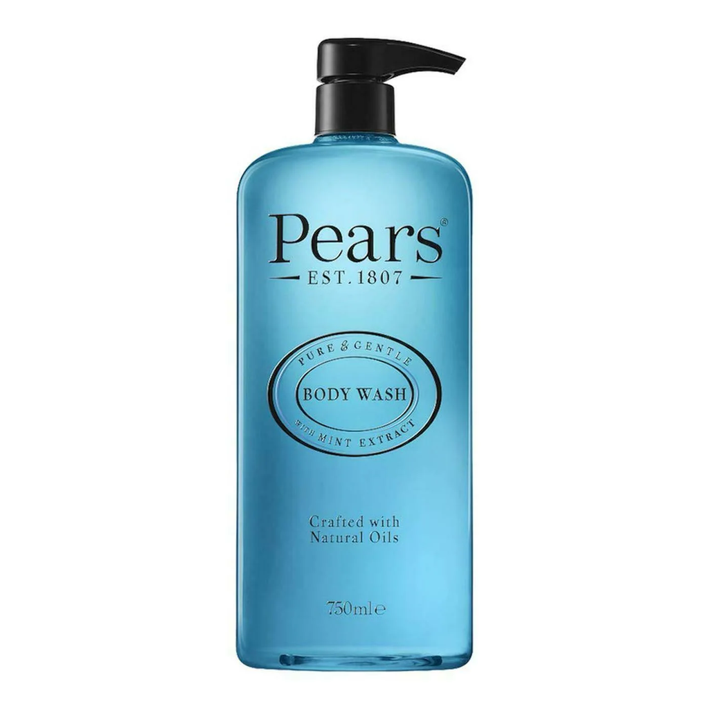 Pears Pure & Gentle Body Wash with Mint Extract, 750 ml