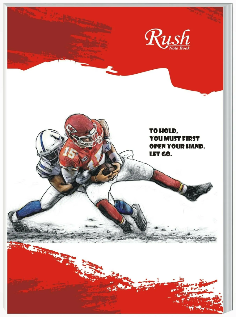 Rush Note Books A4 Notebook Unruled (120 Pages) - Pack of 4