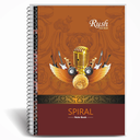 Rush Note Books A4 Size Spiral 400 Pages Notebook Unruled (Pack of 1) - Spiral Register note books