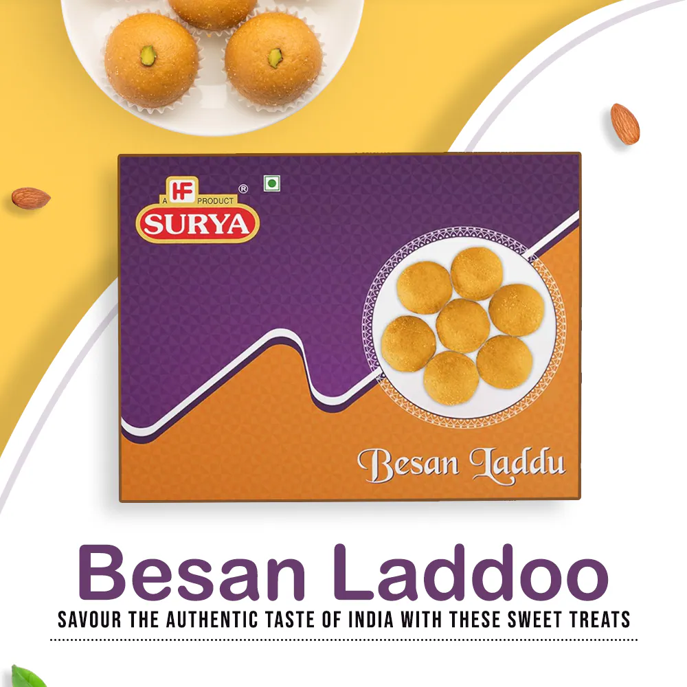 HF, Surya 400g Besan Laddu (Pack of 2; 200g each)(2 x 200g)