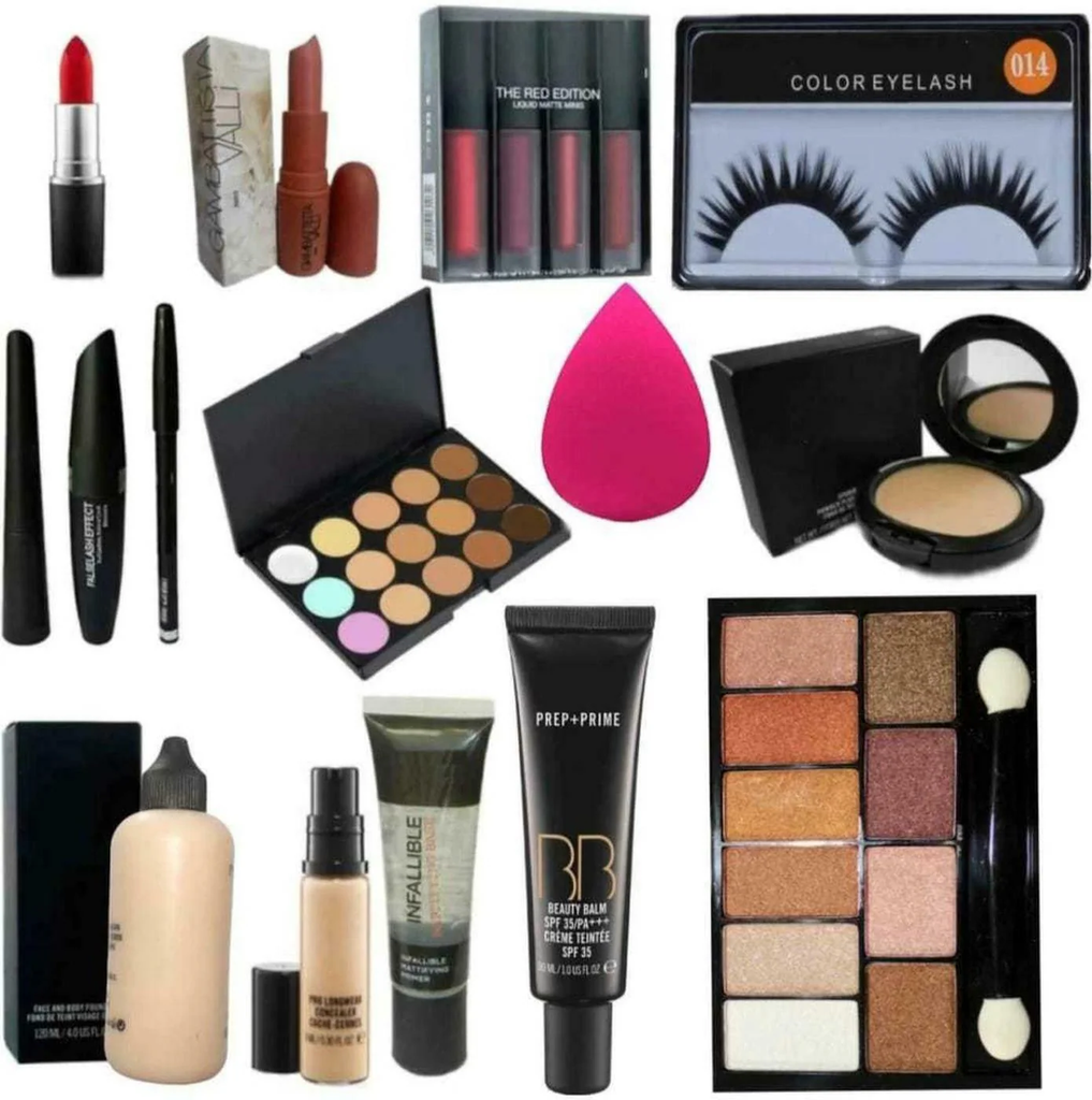 Toroka Women Makeup Kit Combo (Lipstick, Eye Shadow, Concealer, Foundation)