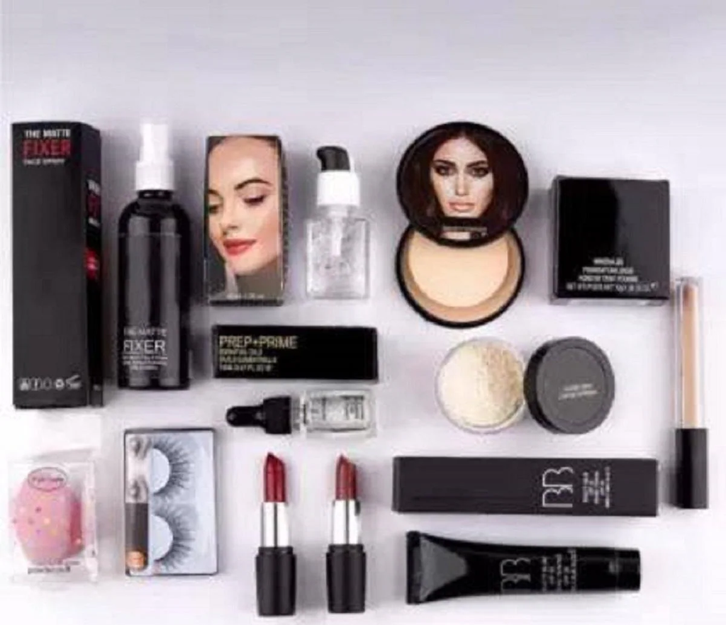 Toroka Women Makeup Kit (Foundation, BB Cream, Lipstick, Puff, Eyelash, Compact Powder, Concealer, Face Serum) pack of 11