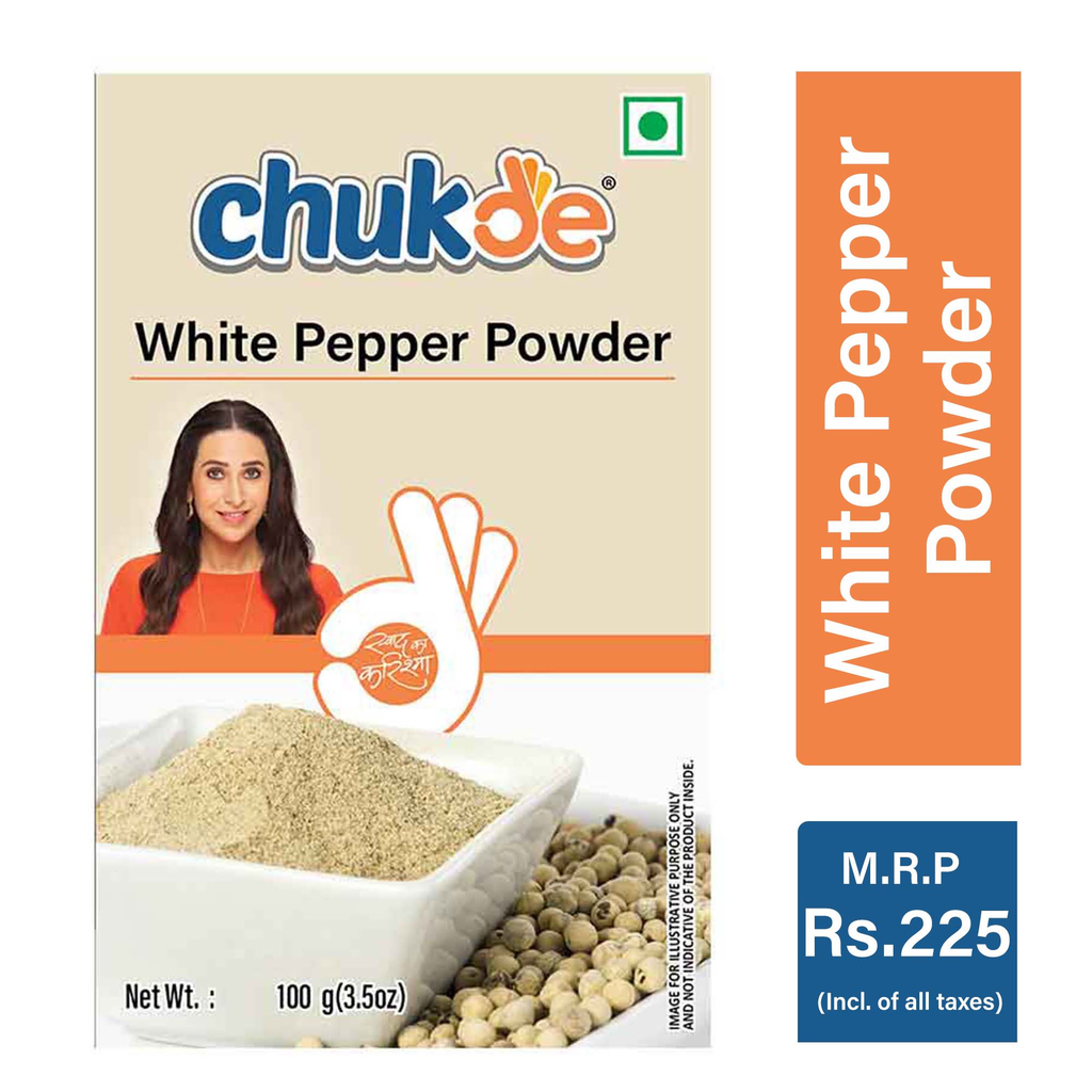 Chukde Spices White Pepper Powder, 100G
