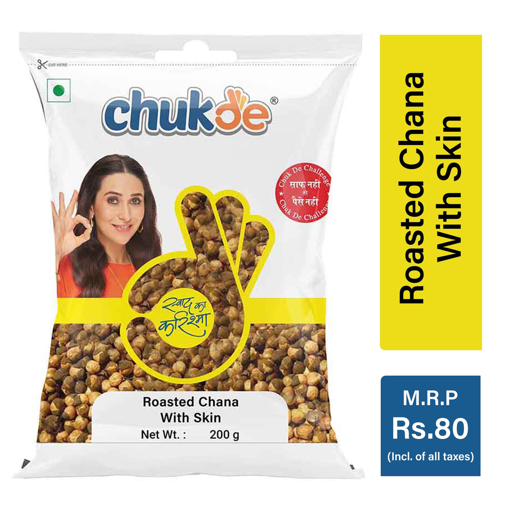 Chukde Roasted Chana with skin, 200G