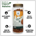 Organic Raisin /Kishmish - 750 gms ( Pack of 3 , NPOP Certified) I Green Blossom