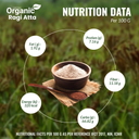 Organic Ragi Atta / Finger Millet Flour - 3 Kg (1 Kg, Pack of 3) I Green Blossom