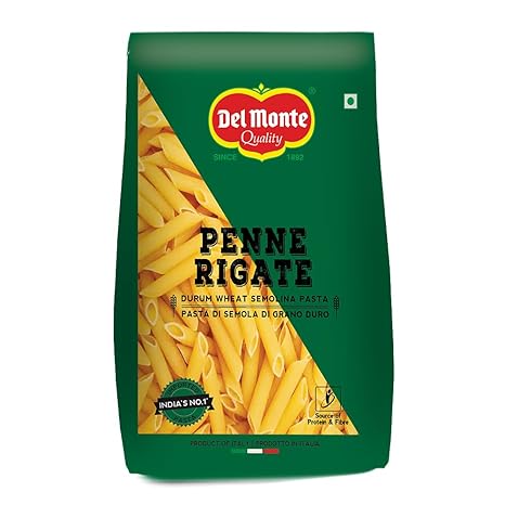 Del Monte Penne Pasta (Imported From Italy), 100% Durum Wheat Semolina,500 grams