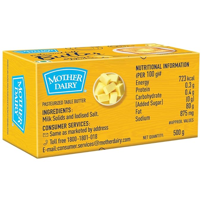 [mother-dairy-butter-pouch-500-g] Mother Dairy Butter Pouch, 500 g
