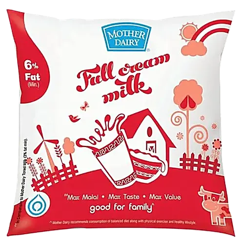 Mother Dairy Full Cream Milk, 500 ml