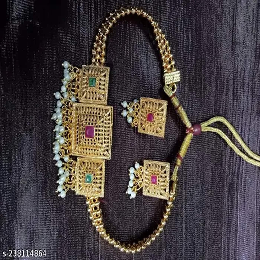 AAFIYA Present Necklaces & Pendants-09-Free Size-Gold