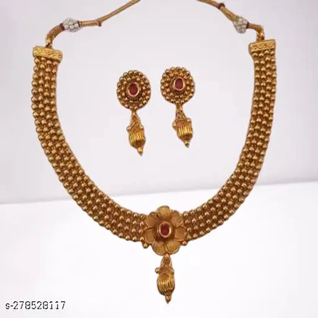 AAFIYA Present Necklaces & Pendants-19-Free Size-Gold