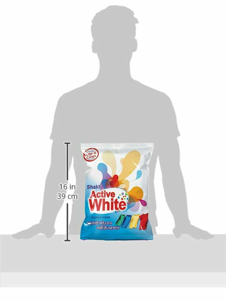 Active White Detergent Powder - 10 kg Family Pack