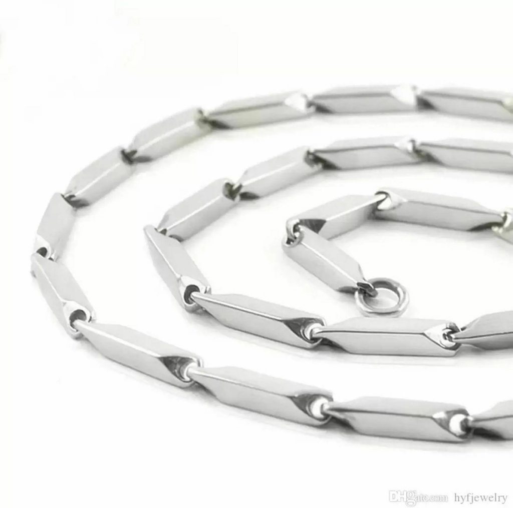 ANORI Silver And Platinum Plated Stainless Steel And Sterling Silver Chain (Men And Women)
