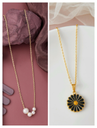 Brandsoon Fashion Embracing Korean Design 18k Gold Plated Pendant and chain for Girls/Women(2 Combo)