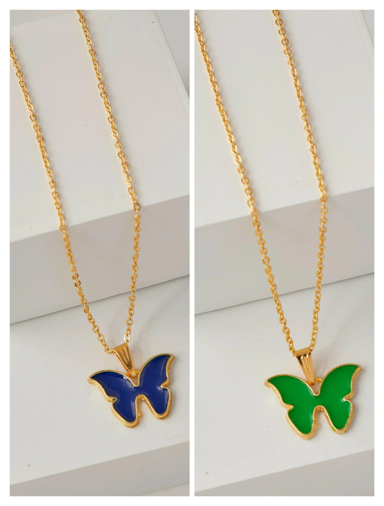 Brandsoon Fashion Embracing Korean Design 18k Gold Plated Pendant and chain for Girls/Women(2 Combo)