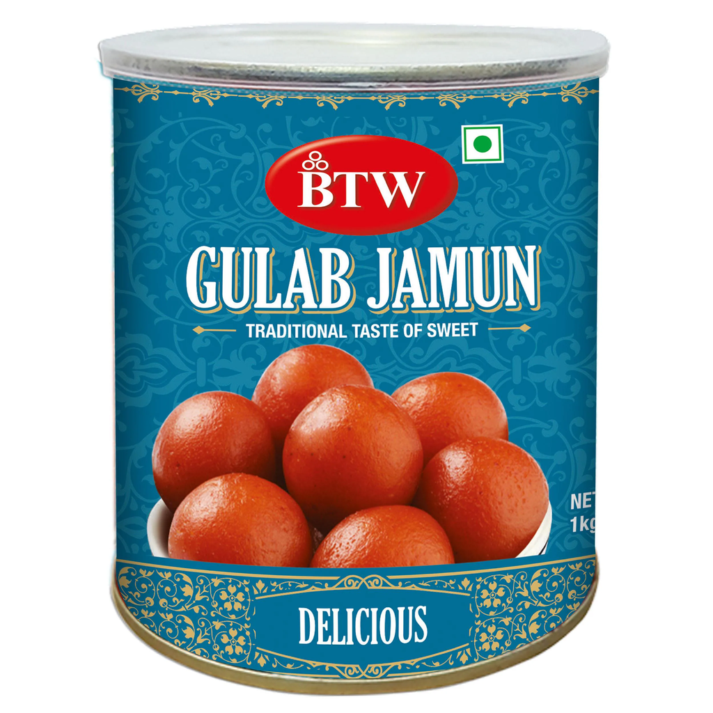 BTW Gulab Jamun 1 Kg (Indian Mithai / Festive Sweets Gift Pack / Box | Diwali Sweet Gifts)