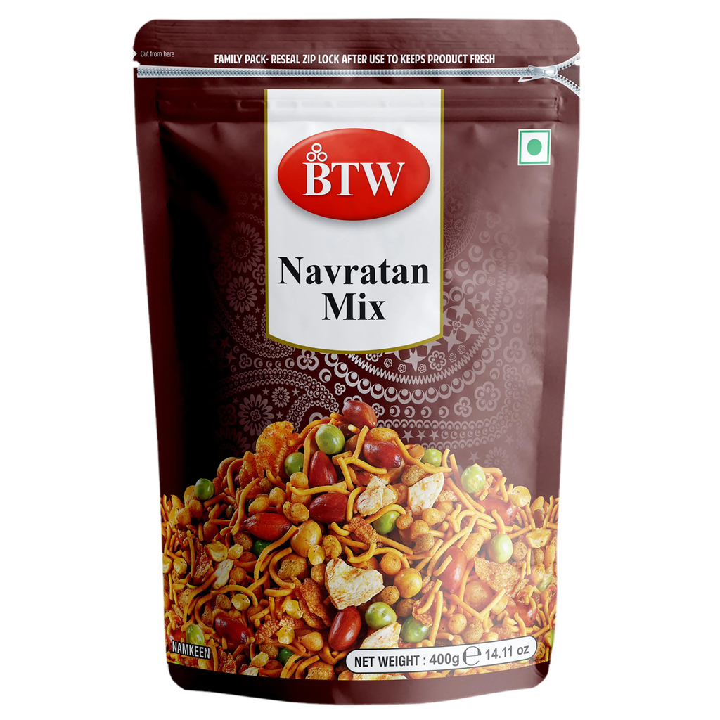 BTW Navratan Mix Namkeen 850g | Tasty Mixture Navratan Mix Namkeen Indian Snacks