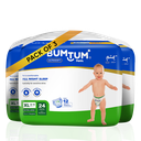 Bumtum Baby Diaper Pants, XL Size 72 Count, Double Layer Leakage Protection Infused With Aloe Vera, Cottony Soft High Absorb Technology (Pack of 3)