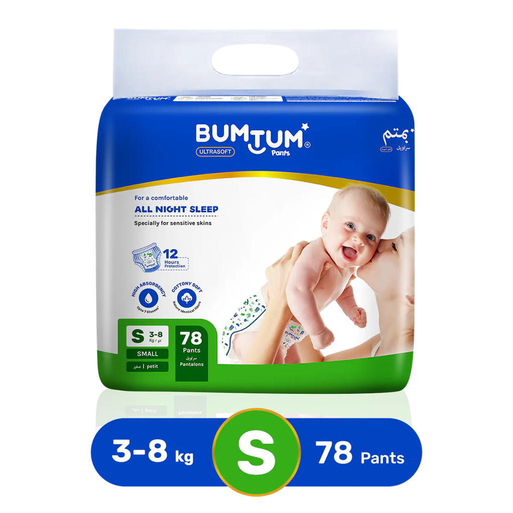 Bumtum Baby Diaper-Small (78 pcs)