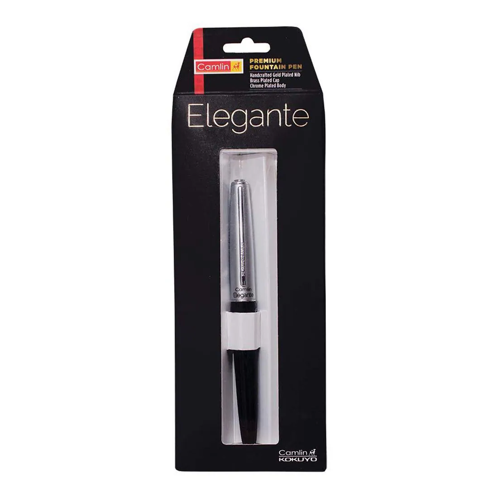 CAMLIN Elegante Fountain Pen PACK OF 2 - Blue and Maroon