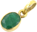 Chopra Gems Stone Emerald Panna Pendant Locket Green (Men and Women)