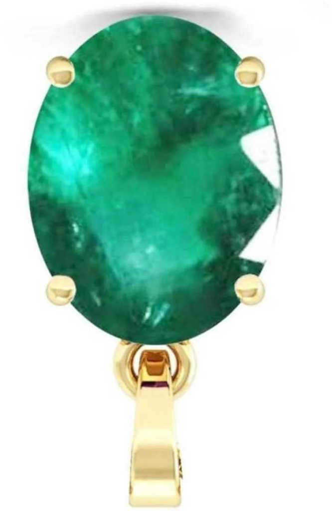 Chopra Gems Stone Sapphire Stone Pendant Gold and Green
