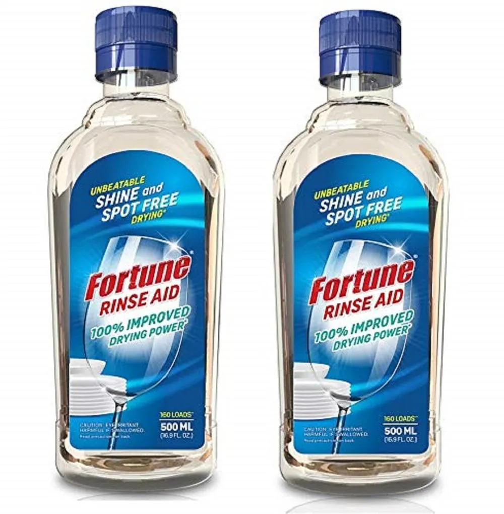 Fortune Dishwasher Detergent Rinse Aid 500 ml liquid (2 Units X 500 ml)