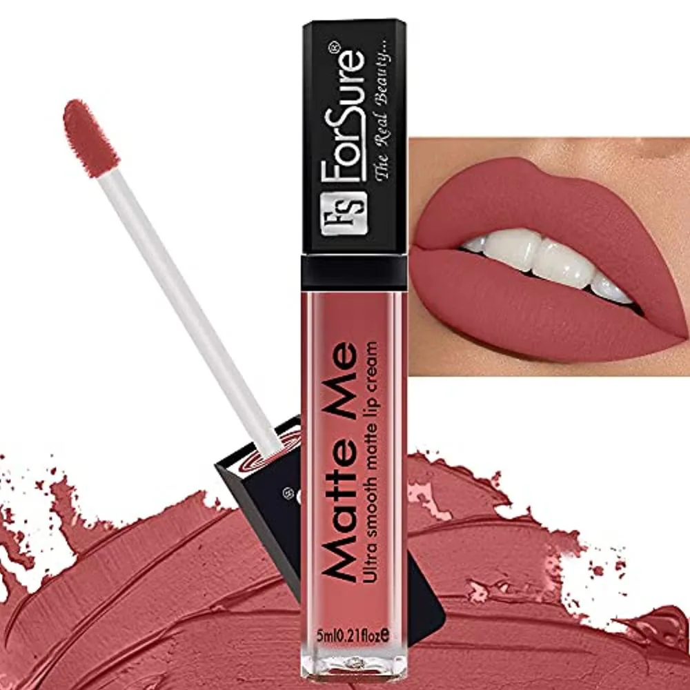 FS ForSure Matte Me Non Transferable Vitamin E Matte Liquid Lipstick Nude