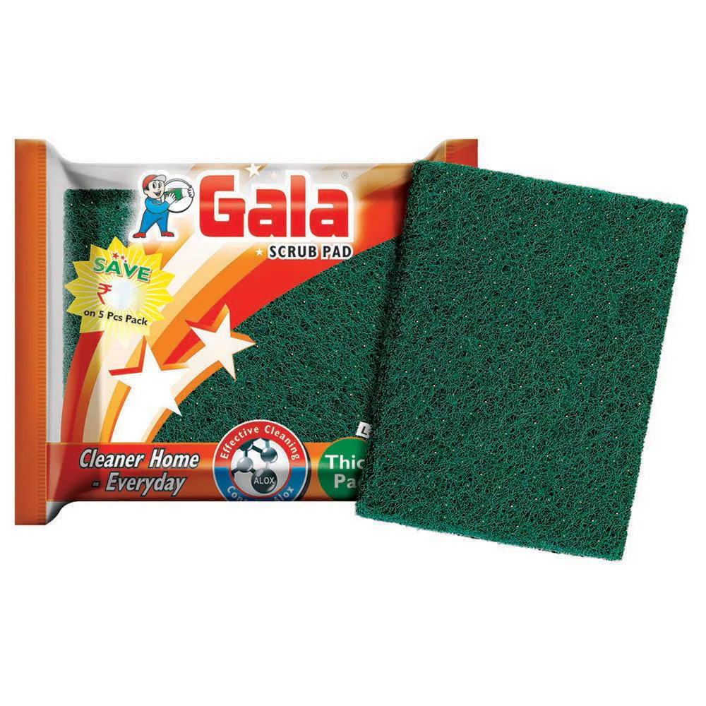 Gala Thick Scrub Pad (7.5 cm x 10 cm) 5 pcs