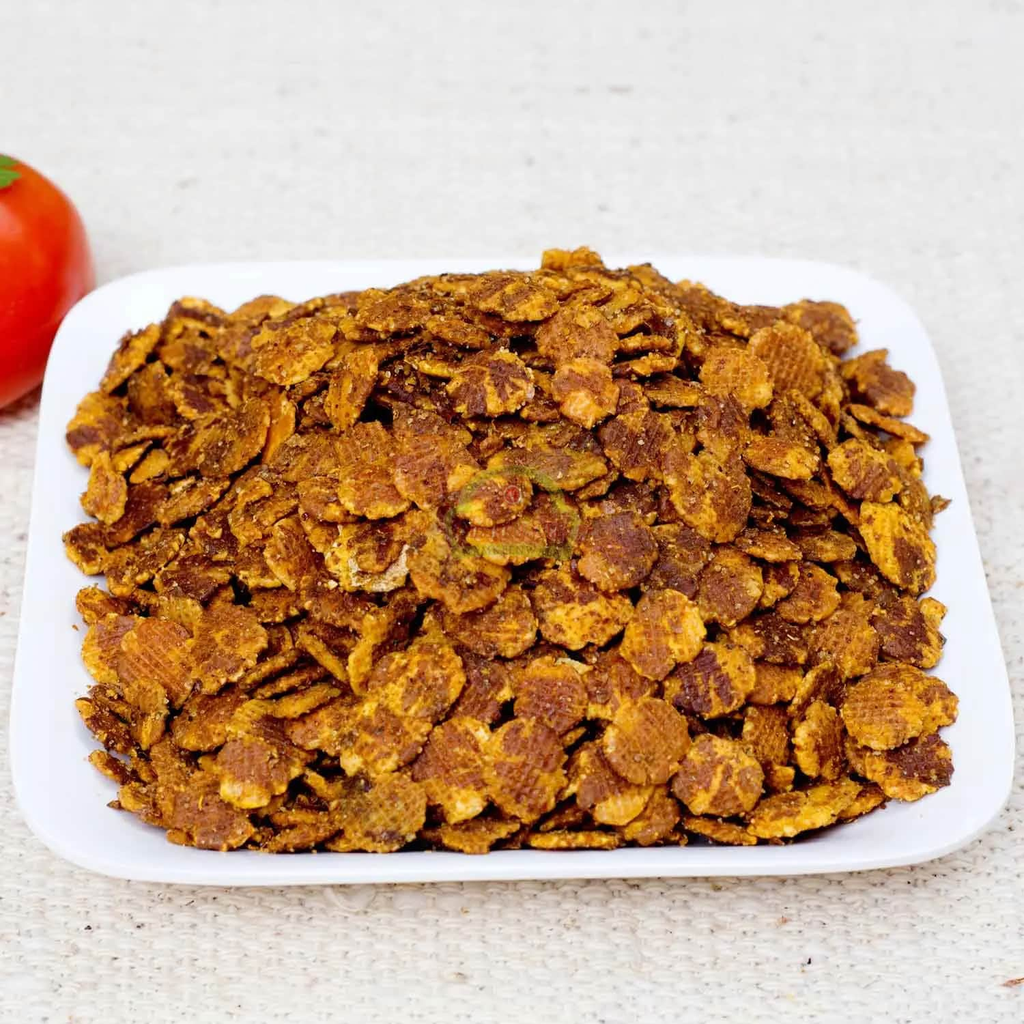 Ghotaram Chat Pata Chana Jor Garam Namkeen Roasted Chana Jor Chanachur/Namkeen/Spicy Chickpeas with Other Snack Ingredients|Healthy Snack|100% Oil-Free | Roasted Snack-300g*1Pack