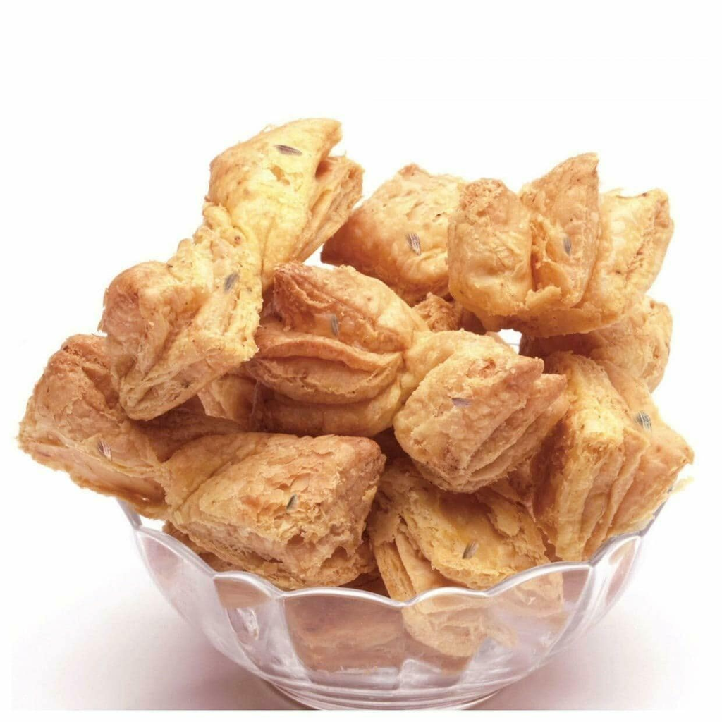 Ghotaram Mewar Rajwar Twisted Khari Bake Namkeen Cookies/Khari biscuit Twists||Chai/Tea/Coffee Time Snack|Any Time Breakfast Snack|Healthy Indian snack time/Khari Twist Bites-150gm