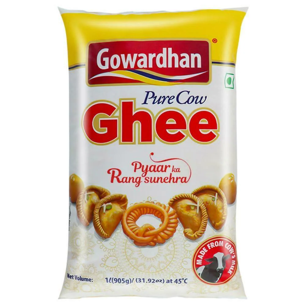 Gowardhan Pure Cow Ghee 1 L (Pouch)
