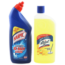Harpic Original Toilet Cleaner 600 ml + Lizol Citrus Surface Cleaner 625 ml