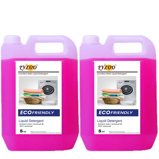 LYZOO Liquid Detergent 5 Liter | Laundry Liquid For Fabric Care | Liquid Detergent For Top Load And Front Load Washing Machine 5 lt ( Buy 1 Get 1 Free)