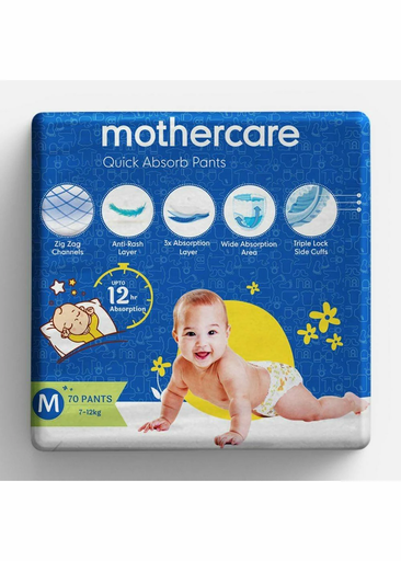 Mothercare quick absorb diaper pants medium - 70 pcs