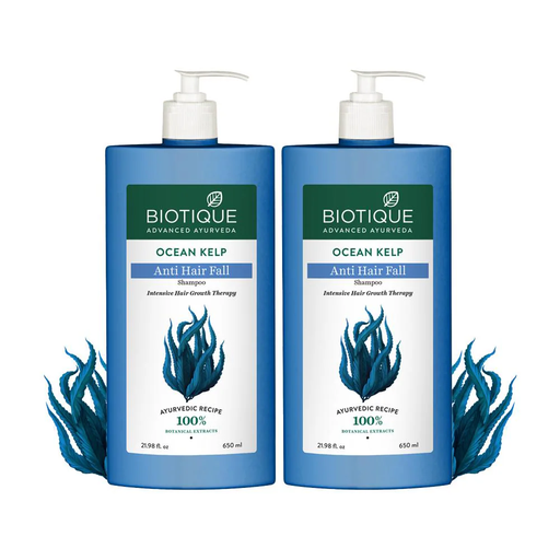 Biotique OCEAN KELP Anti Hair Fall Shampoo 650ml - Buy 1 Get 1 FREE