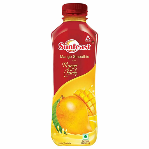 Sunfeast Mango Smoothie With Mango Chunks 300 ml (Pet Bottle)