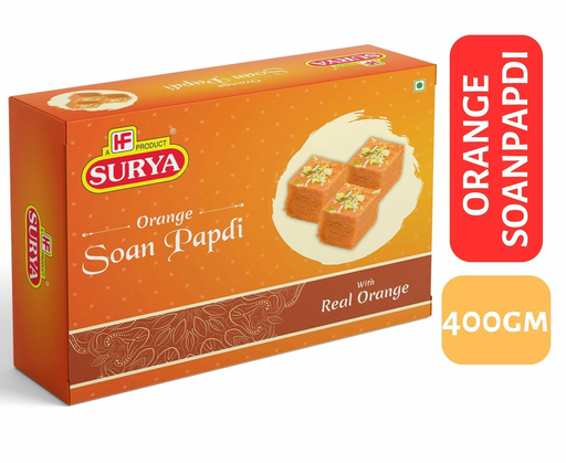 HF, Surya 400g Orange Soan Papdi |Best Indian Sweet