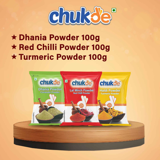 Pack Of 3 - Dhania Powder, Chilli Powder & Turmeric Powder 10% off